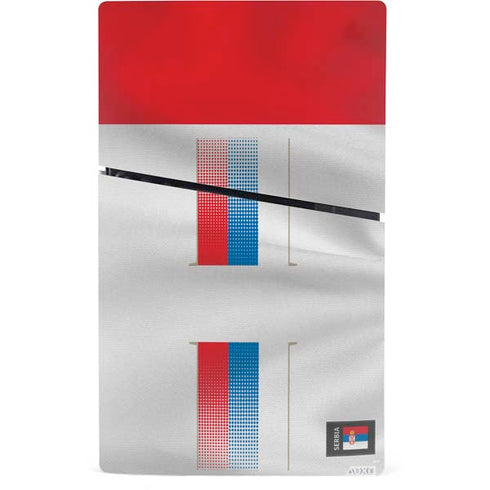 Serbia Soccer Flag PS5 Slim Digital Edition Console Skin